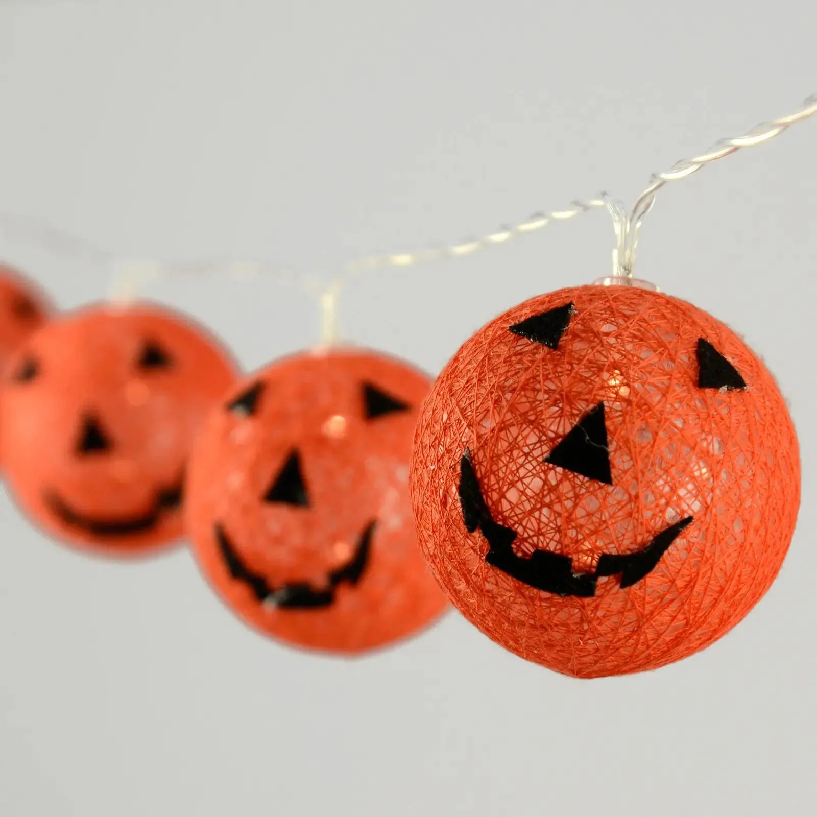 10 Halloween Pumpkin String Lights LED Party Decorations