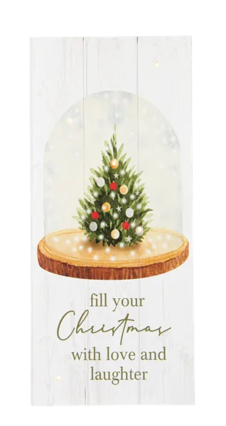 18"H Woodland Greetings - Light Up Box Plaques (sold individually)