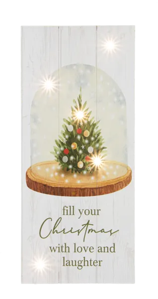 18"H Woodland Greetings - Light Up Box Plaques (sold individually)