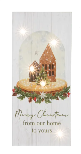 18"H Woodland Greetings - Light Up Box Plaques (sold individually)