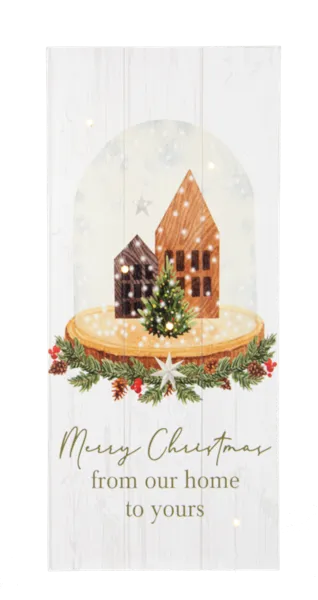 18"H Woodland Greetings - Light Up Box Plaques (sold individually)