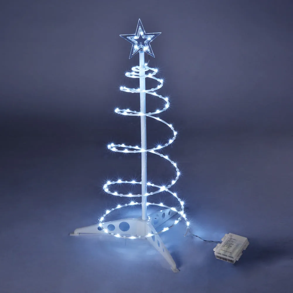 2' Lighted Spiral Xmas Tree Battery Powered