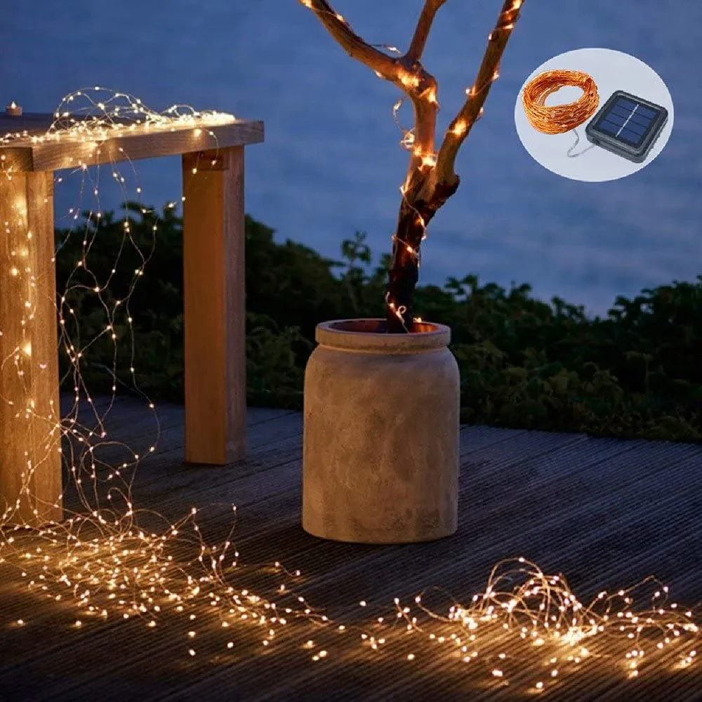 240 LED Solar String Lights Outdoor Garden