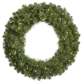 72" Town Square Wreath, Warm White LED Lights