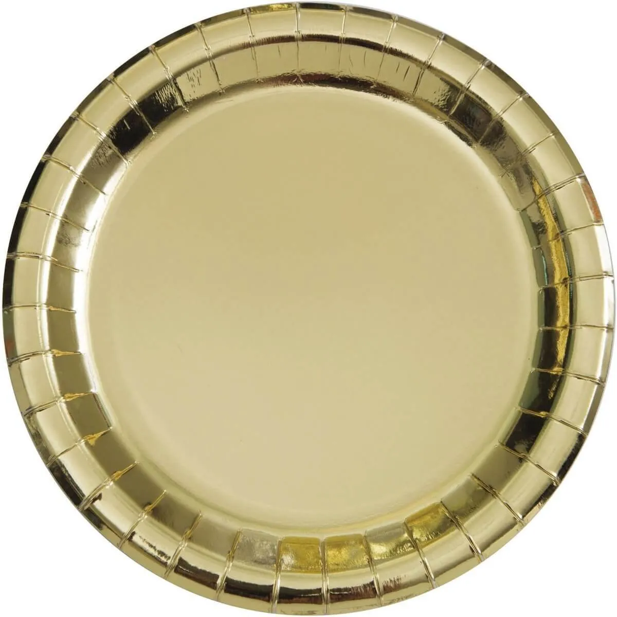 9" Gold Foil Paper Dinner Plates (8ct)