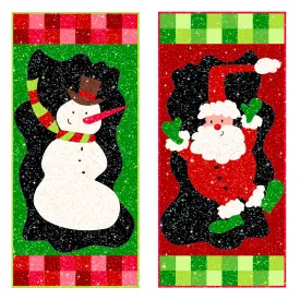 A Twinkling X'mas Pair Quilt YF-105e - Downloadable Pattern