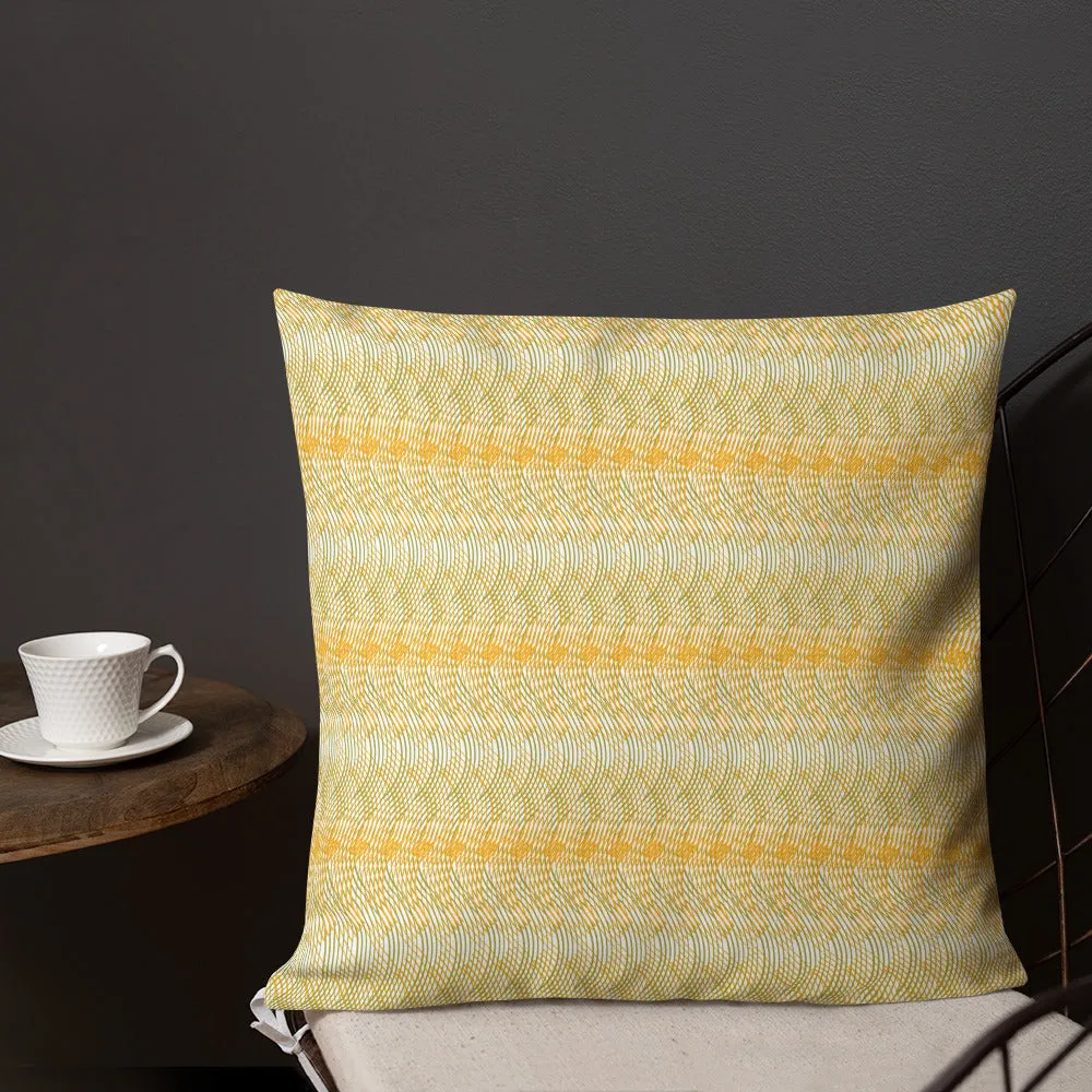 Arc Series Golden Grid Premium Pillow 2 sided pillows