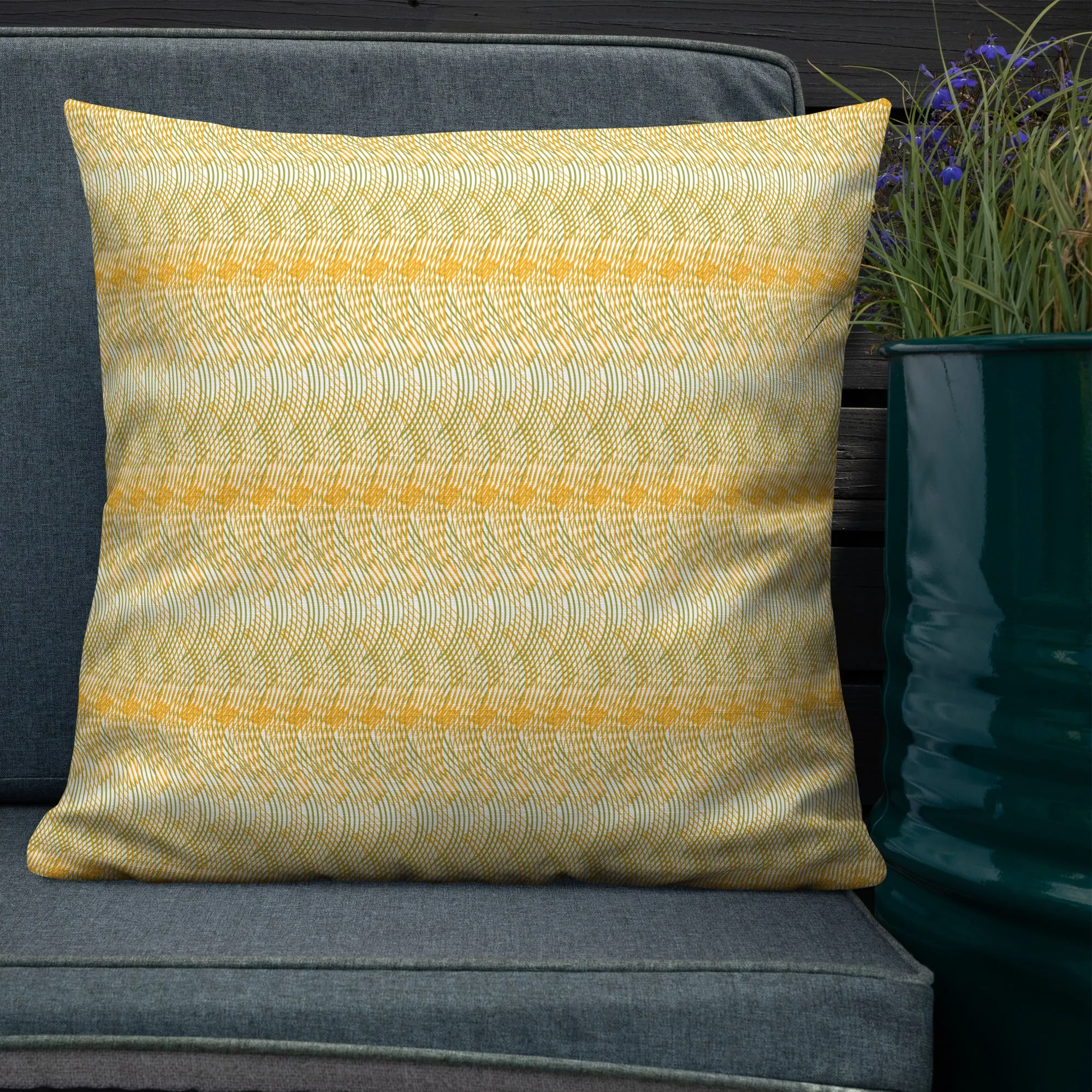 Arc Series Golden Grid Premium Pillow 2 sided pillows