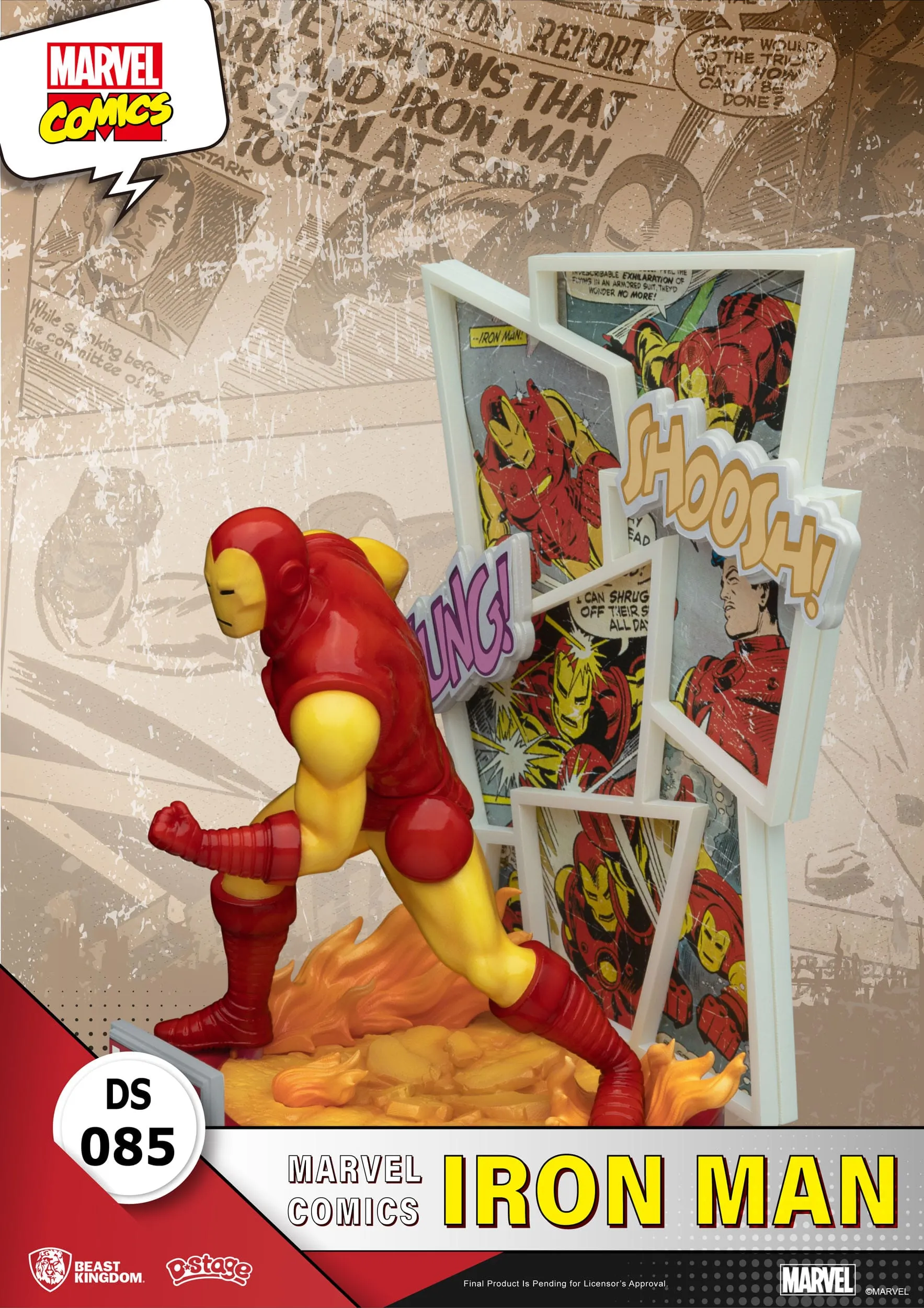 Beast Kingdom Marvel Comics Iron Man D-Stage PVC Diorama Statue