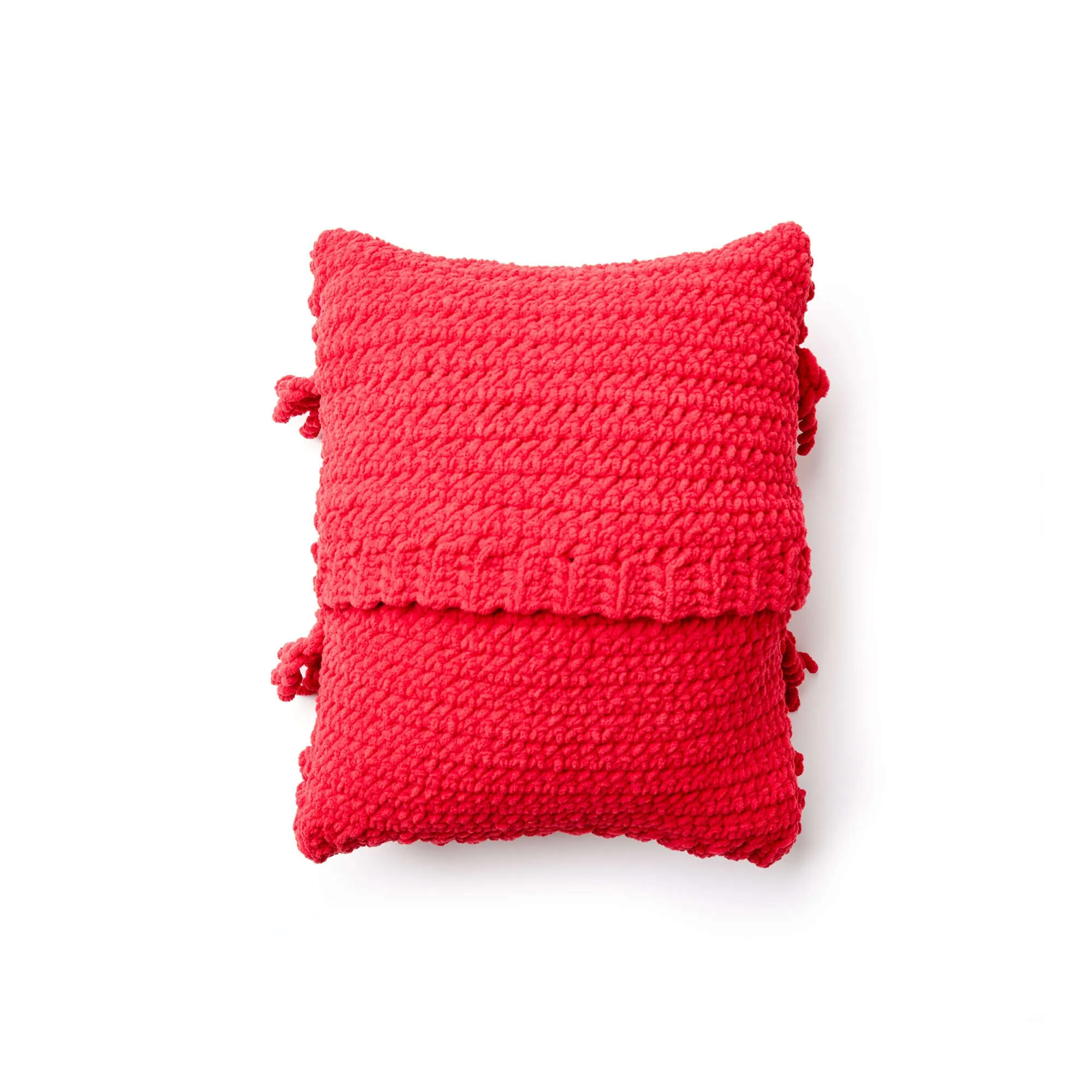 Bernat Bobble Fringe Crochet Pillow