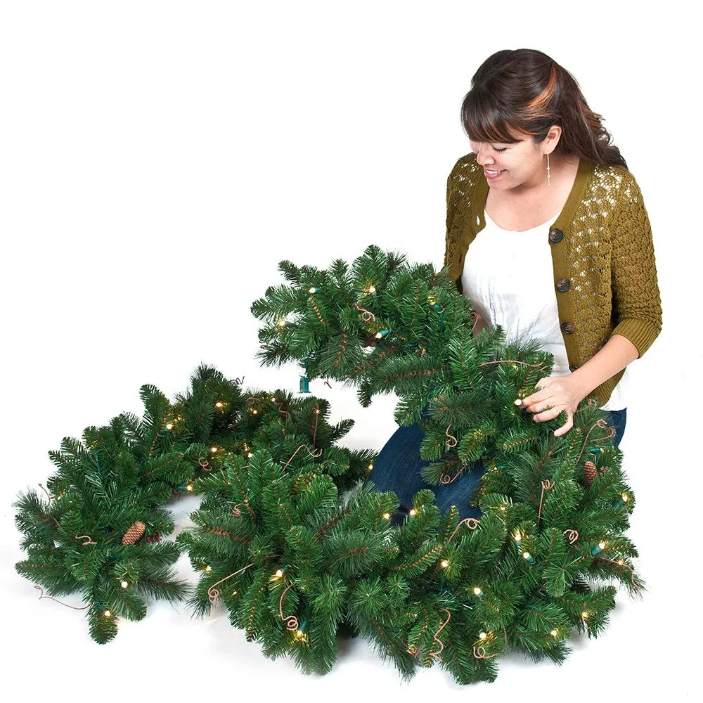 Black Forest LED Garland - 9 Foot