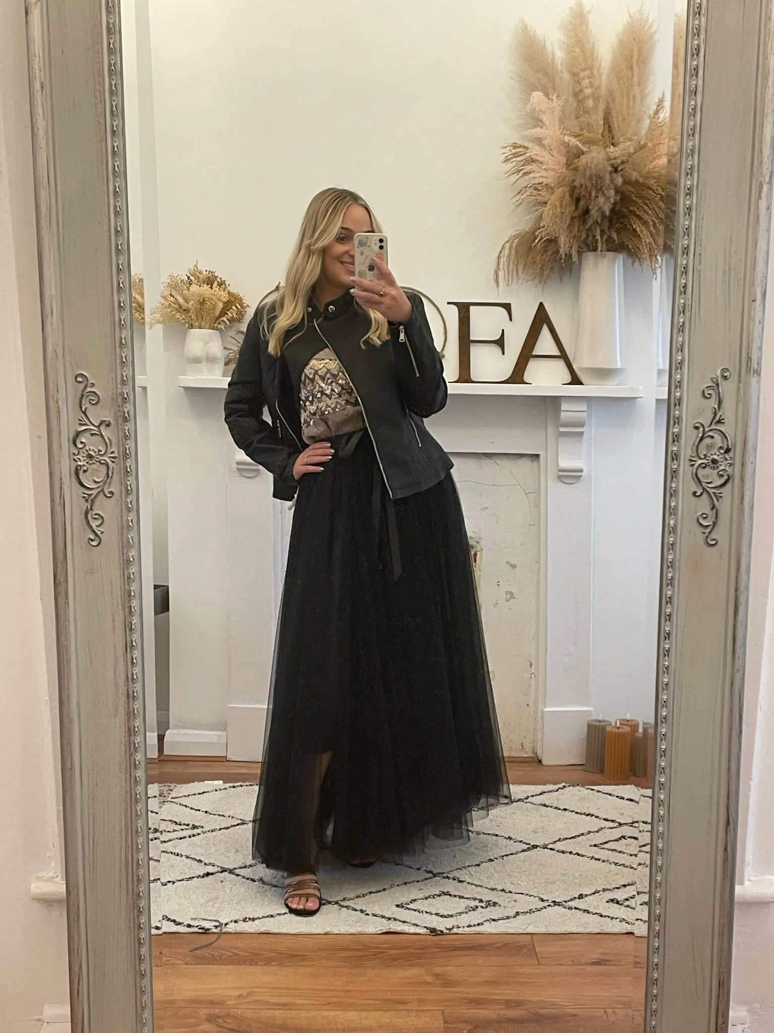 Black Maxi Tulle Skirt