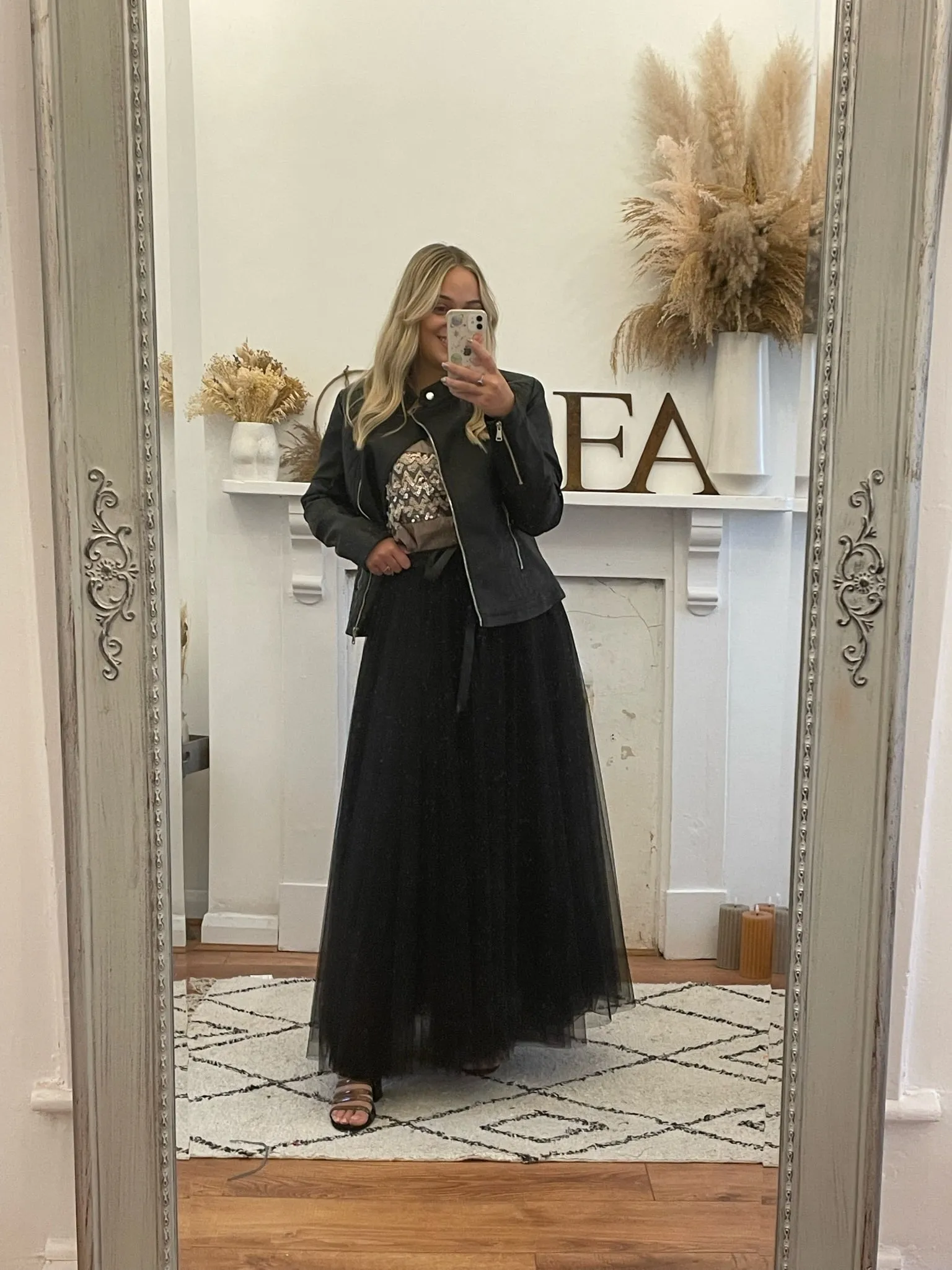 Black Maxi Tulle Skirt