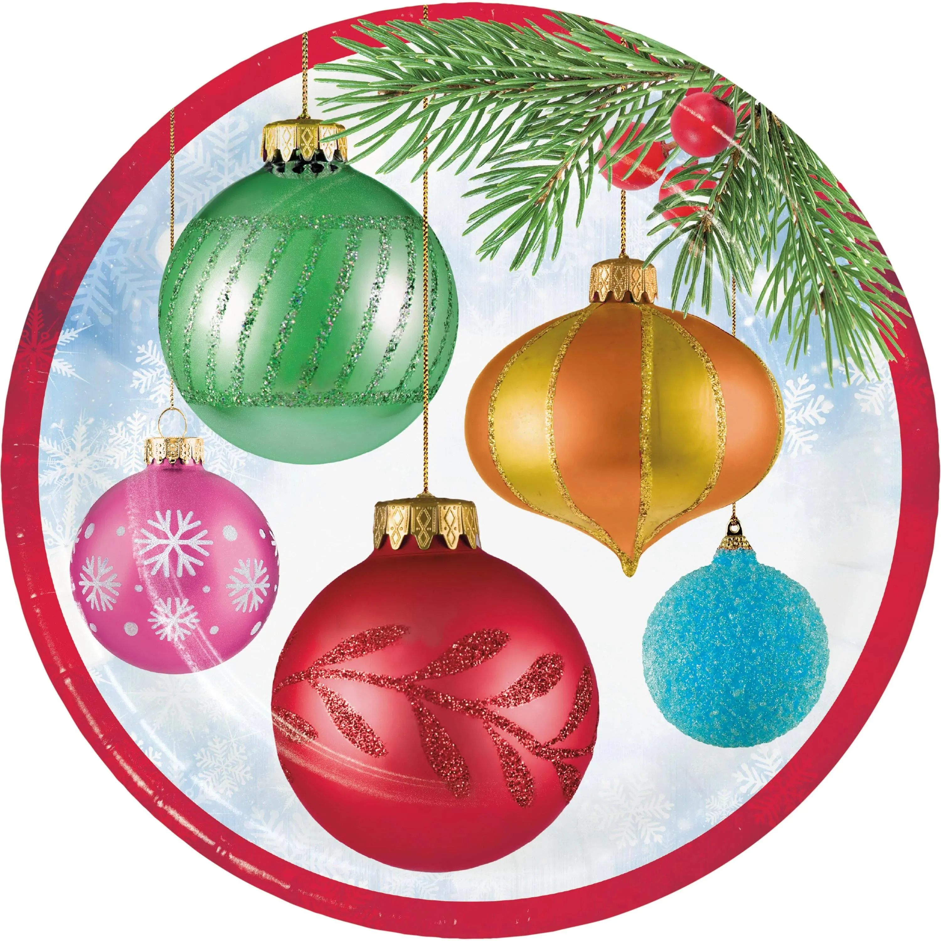 Bright Ornaments Dinner Plate (8/Pkg)