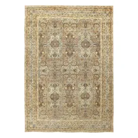 Brown Antique Persian Kerman Rug - 11'8" x 17'3"