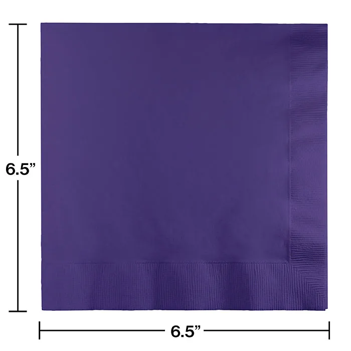 Bulk Purple 2 Ply Luncheon Napkins (600 per Case)