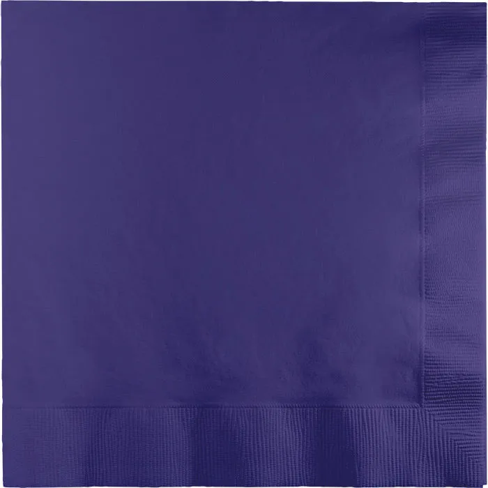 Bulk Purple 2 Ply Luncheon Napkins (600 per Case)