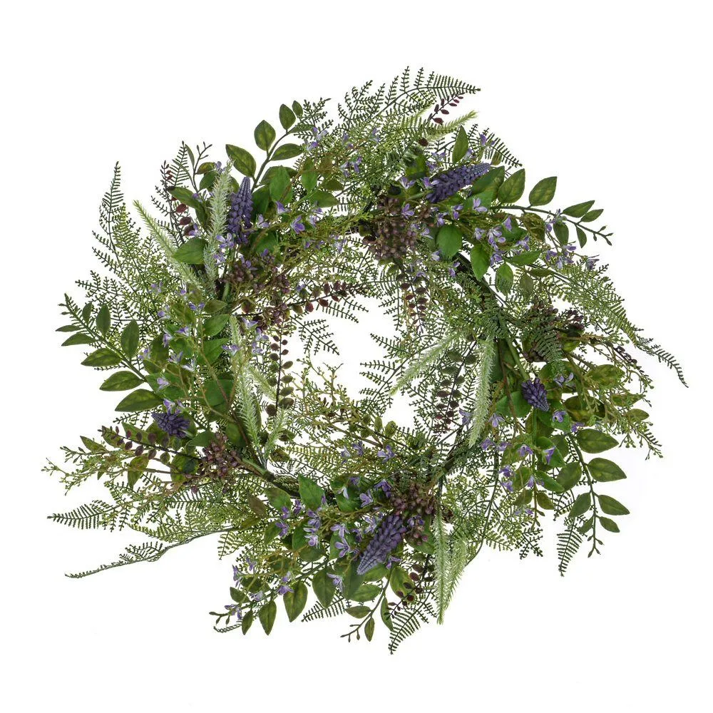 CB Imports 61cm Artificial Lilac Bloom Wreath