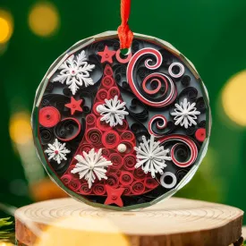 Christmas Ornament Tree Red and Black2