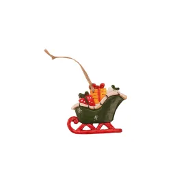 Christmas Tree Ceramic Ornament - Sleigh