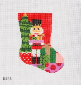 Classic Nutcracker Ornament Sized Stocking Canvas