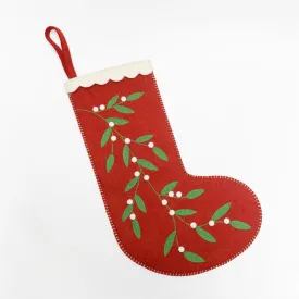 Contemporary Red Winter Berry Stocking