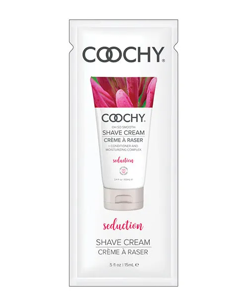 COOCHY Seduction Shave Cream Foil - .5 oz Honeysuckle/Citrus