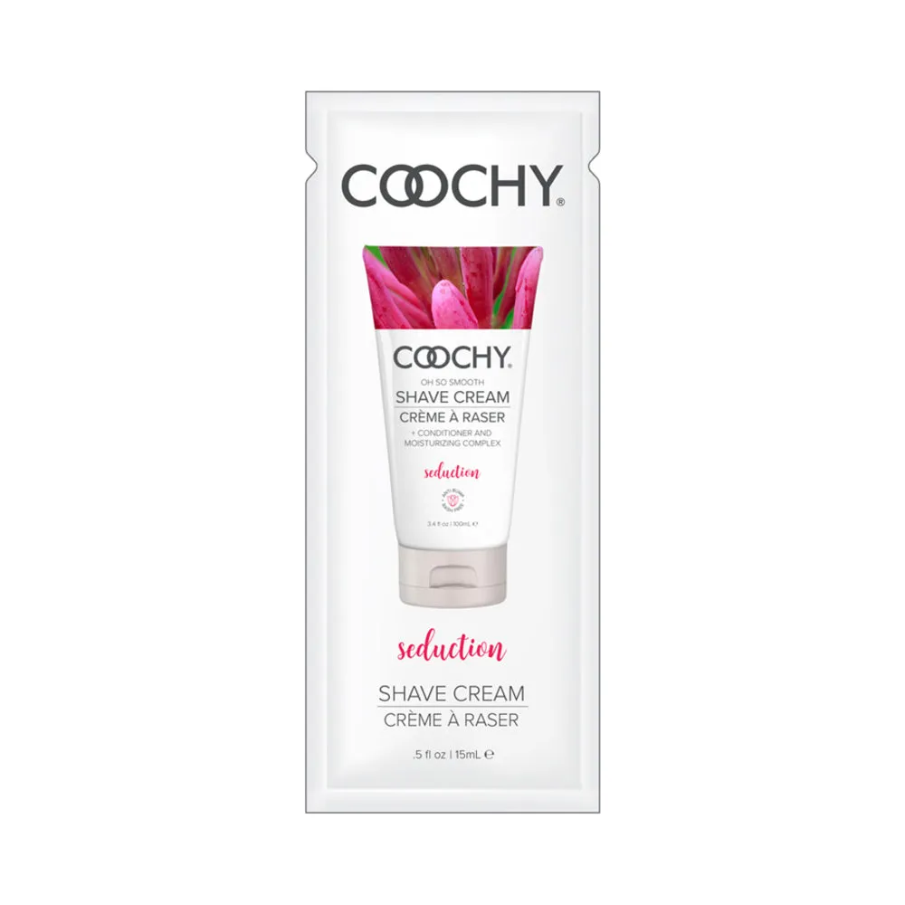 COOCHY Seduction Shave Cream Foil - .5 oz Honeysuckle/Citrus