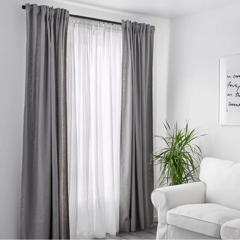 Curtains Ikea Matilda 2 pcs, white