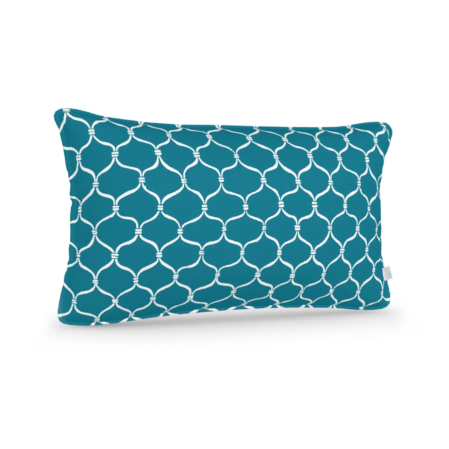 Decorative Lumbar Pillow in Cast-A-Net: Lagoon