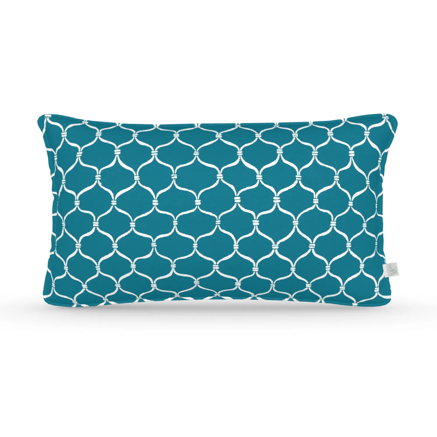 Decorative Lumbar Pillow in Cast-A-Net: Lagoon