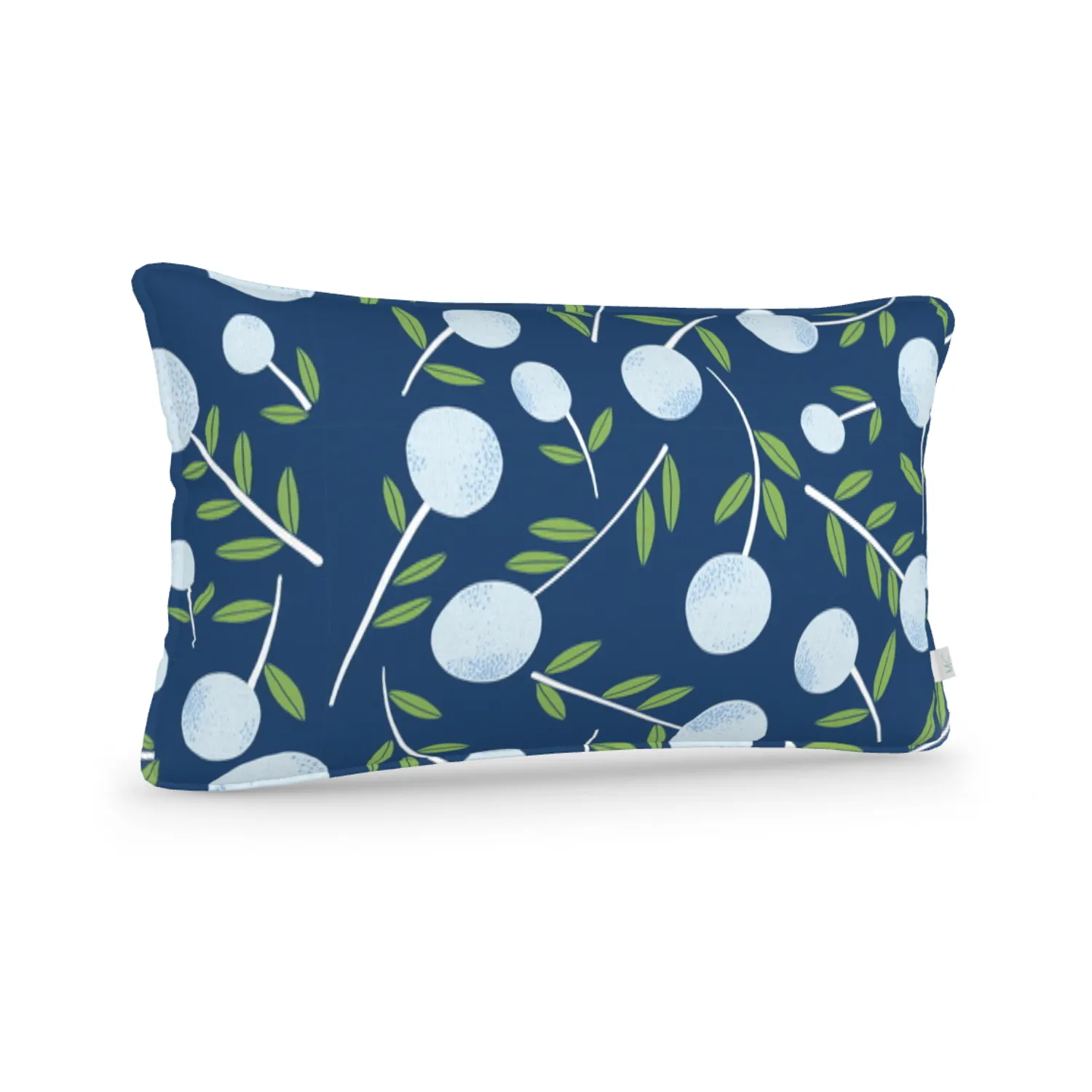 Decorative Lumbar Pillow in Let's Grove: Marine