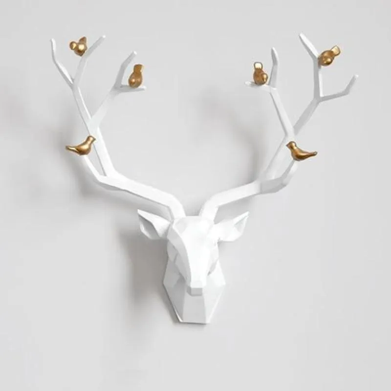 Deer Head Sculpture Wall Decor