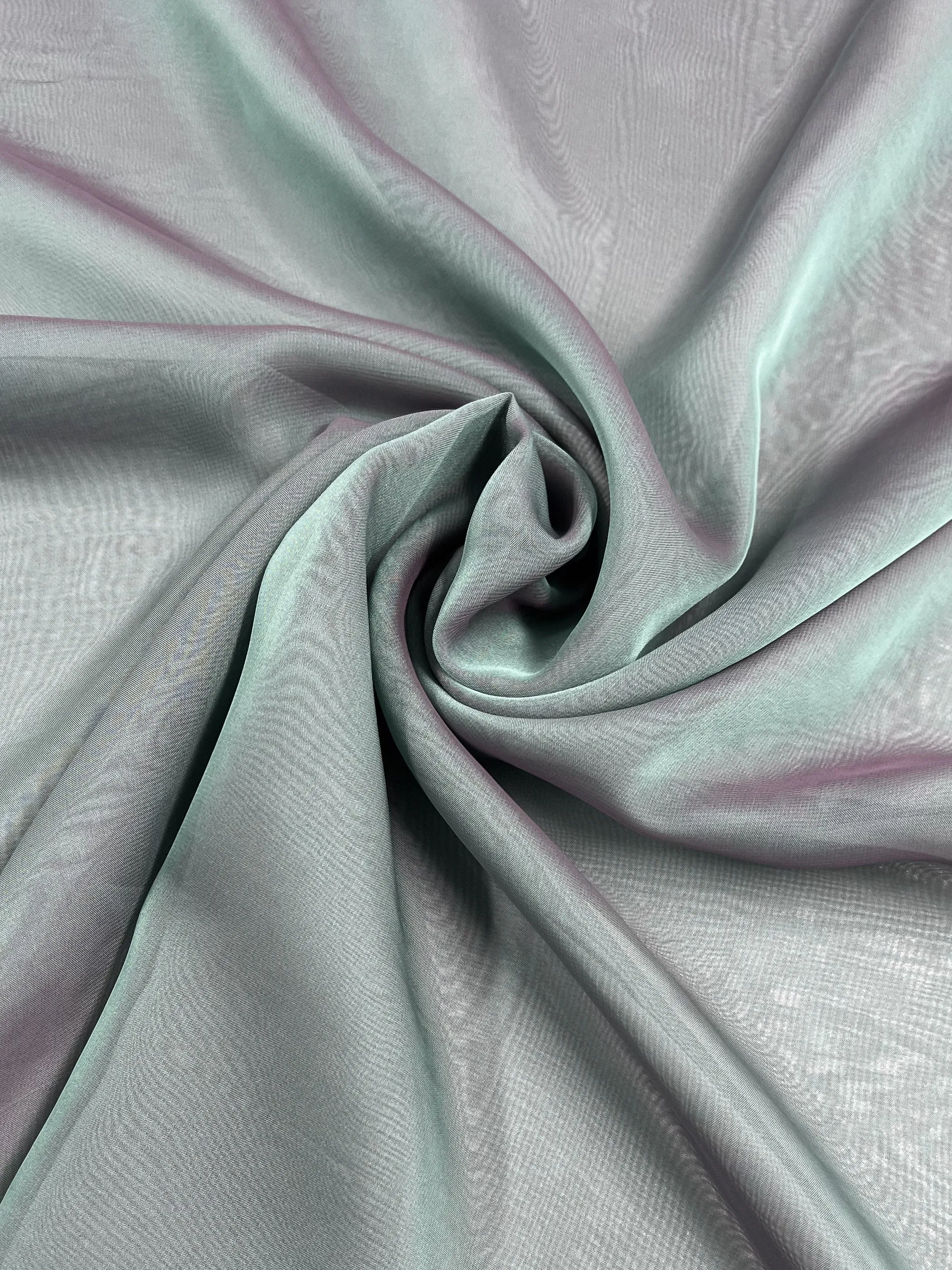 Designer Shot Chiffon - Pearl Blue - 150cm