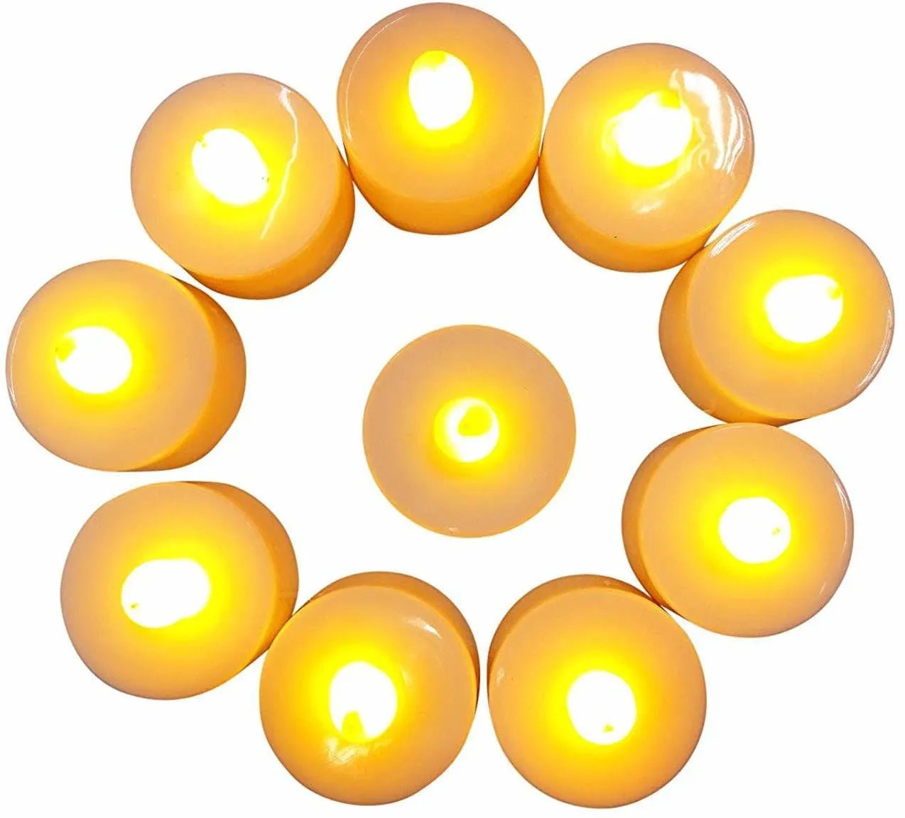 Eco Friendly Home décor MultiColor LED Lights Candle (pack fo 06)