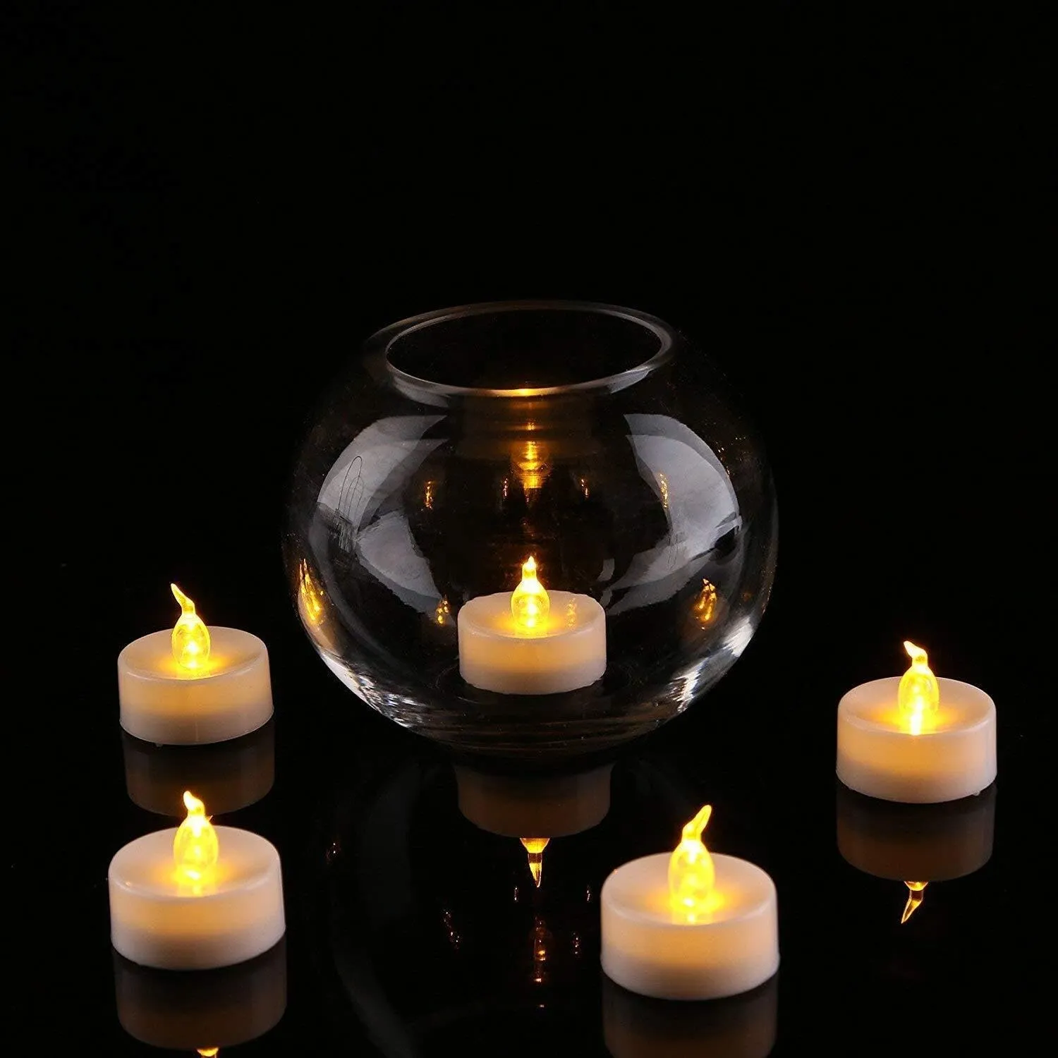 Eco Friendly Home décor MultiColor LED Lights Candle (pack fo 06)