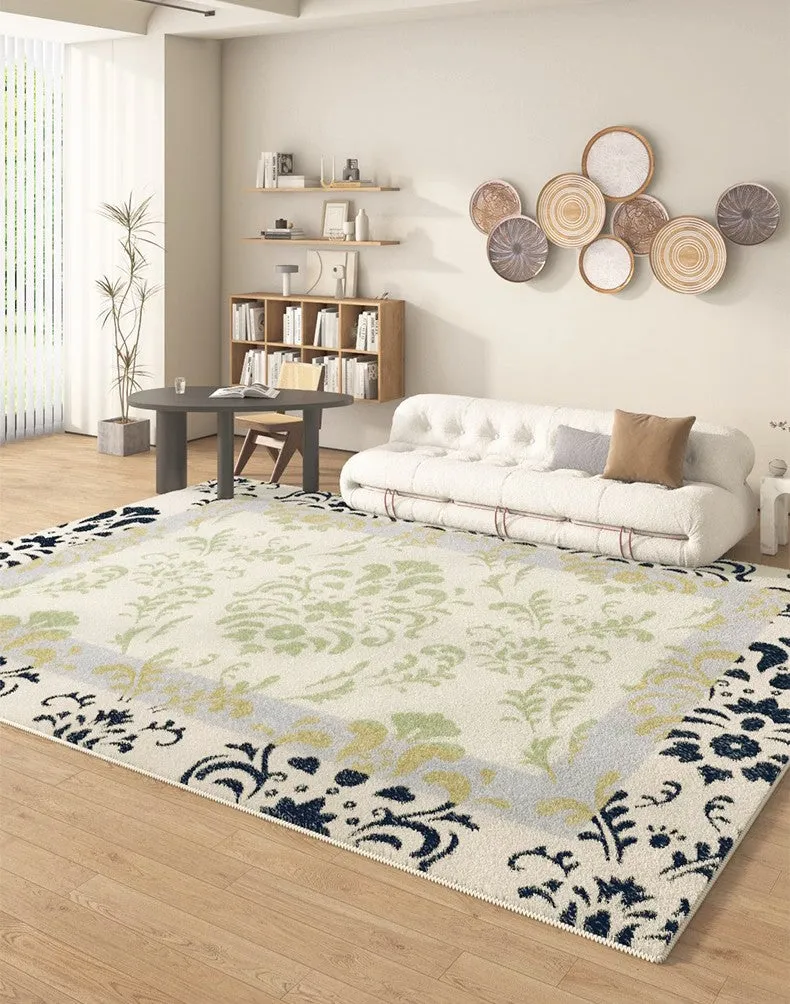 Entryway Modern Runner Rugs, Soft Contemporary Area Rugs Next to Bed, Abstract Area Rugs for Living Room, Modern Rugs for Dining Room