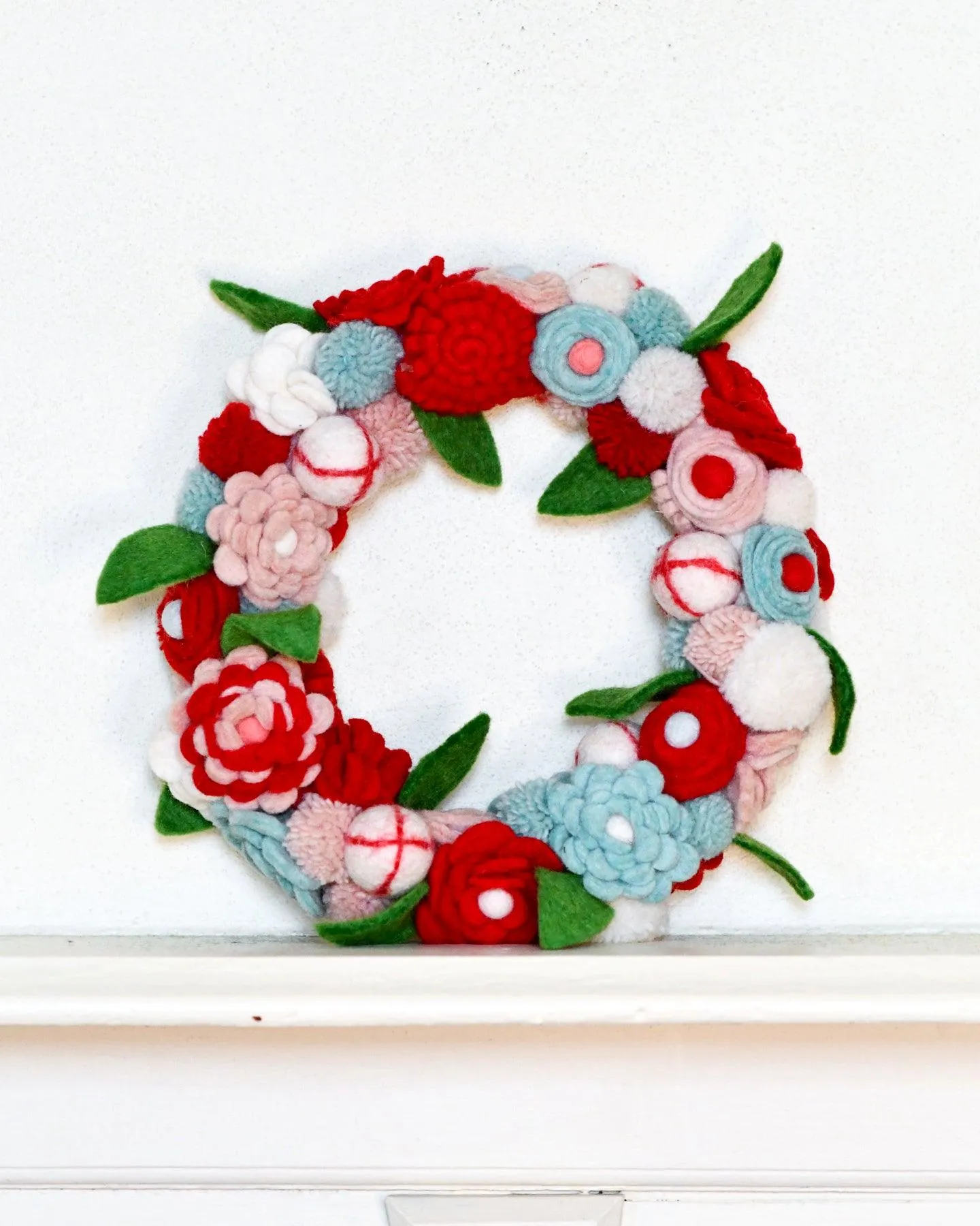 Felt Flower Wreath