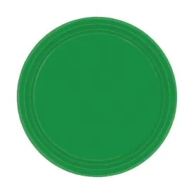 Festive Green 7in Round Luncheon Paper Plates