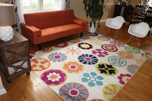 Floral Contemporary Modern Area Rugs