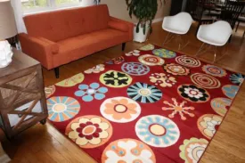 Floral Contemporary Modern Area Rugs