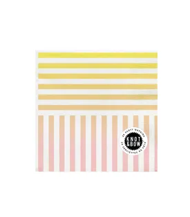 Gradient Stripe Party Napkins