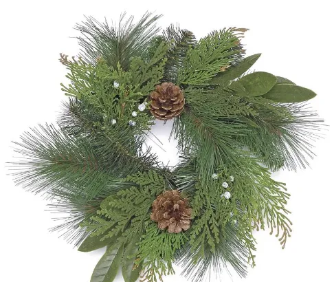 Holiday Fresh Table Wreaths