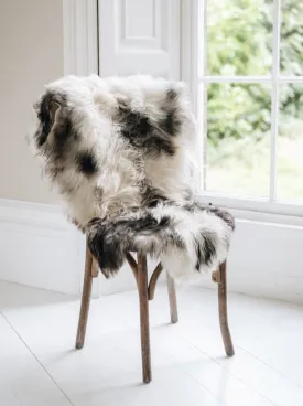 Icelandic Sheepskin Rug (Natural Spotted)