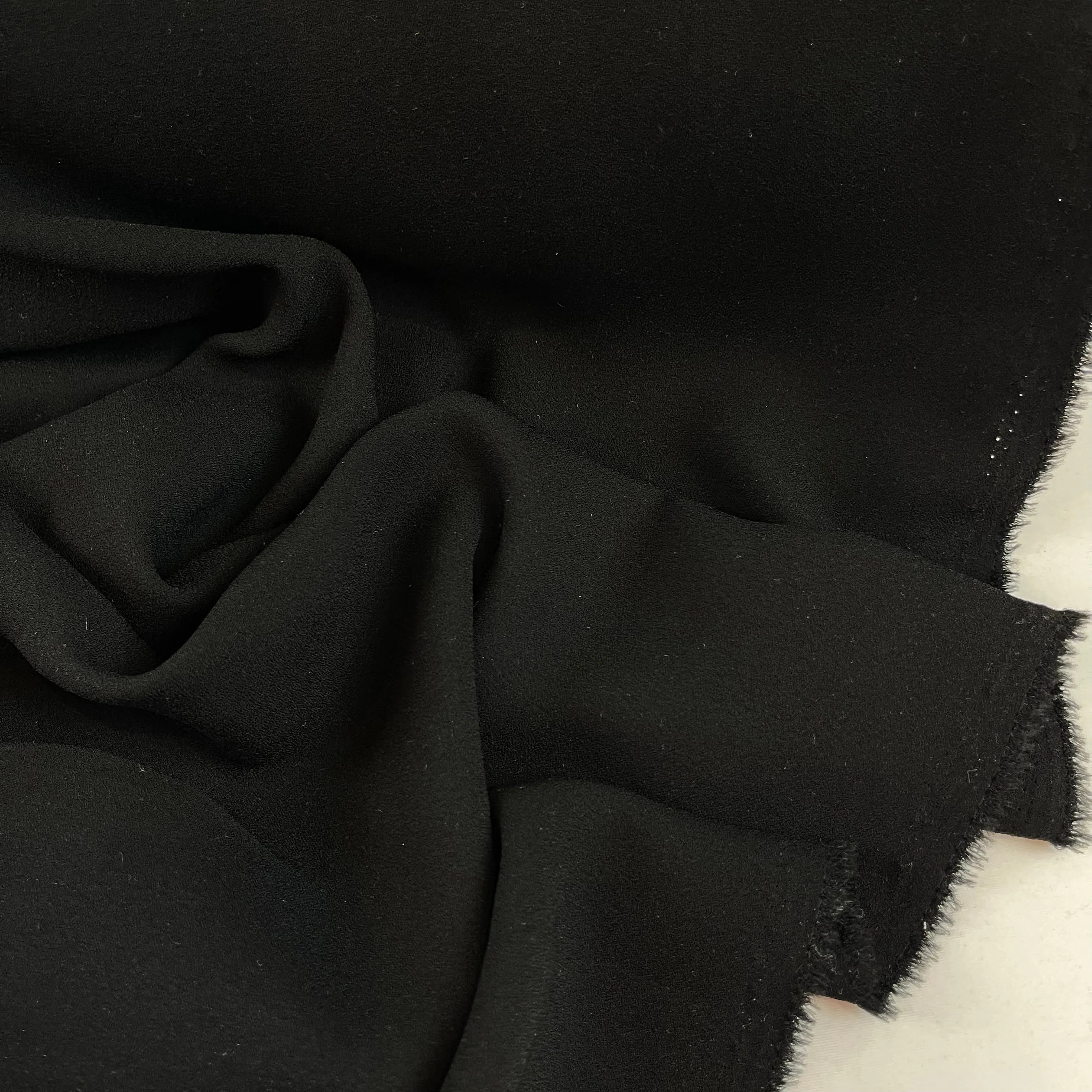 Immy  black stretch poly viscose crepe