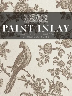 IOD Grisaille Toile Paint Inlay - Iron Orchid Designs