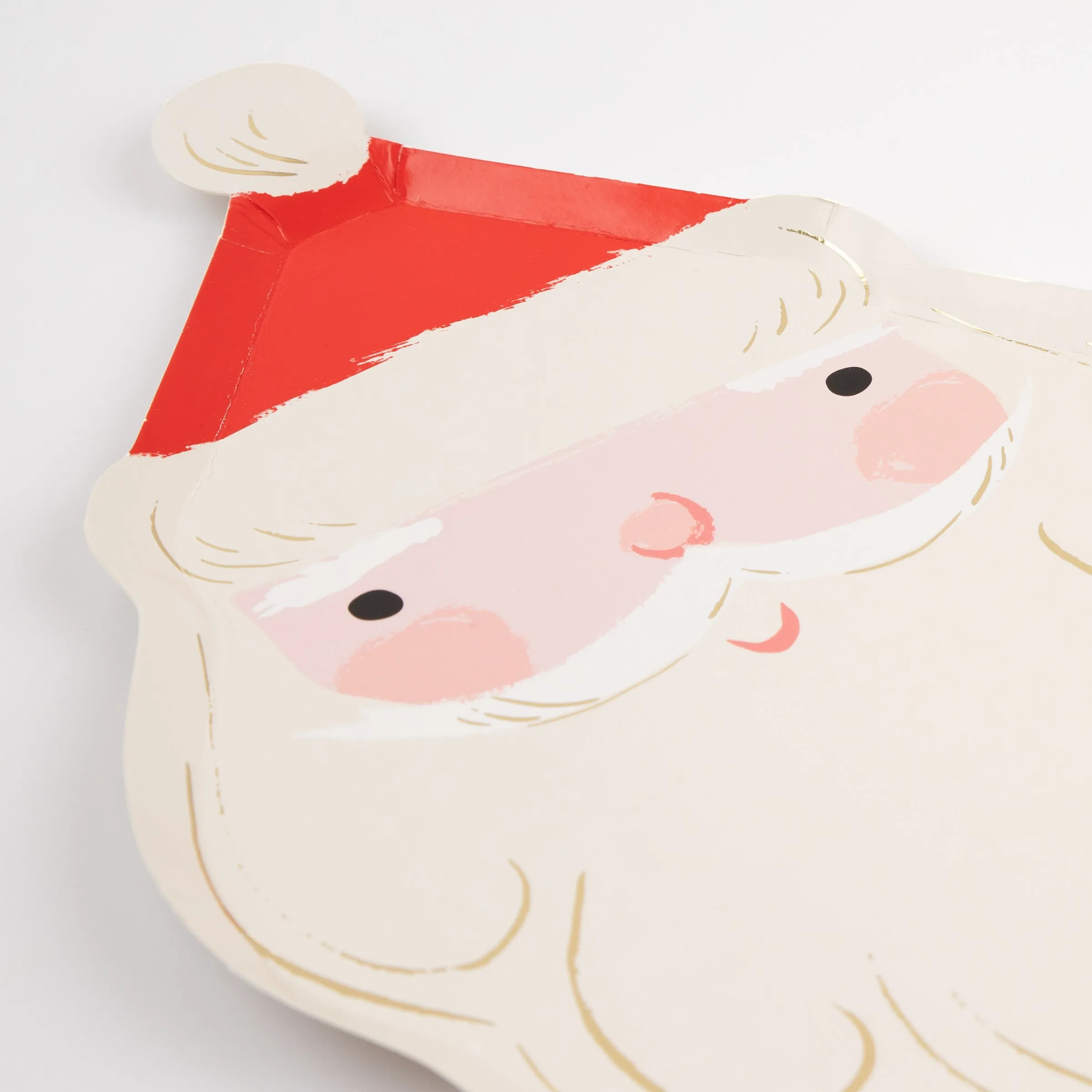 Jolly Christmas Santa Plates (x 8)