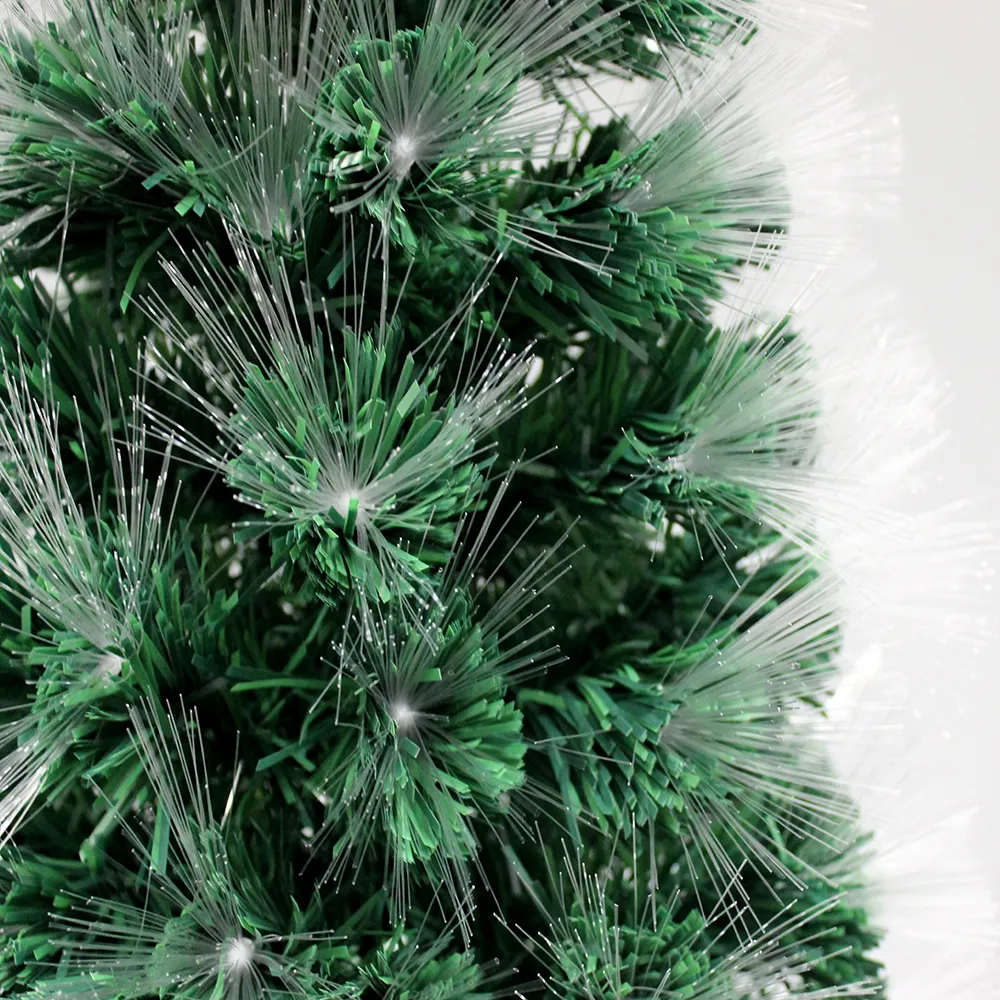 Long Optic Fibres Christmas Tree Pre-Lit Ultra-Bright Multicolor LED Lights