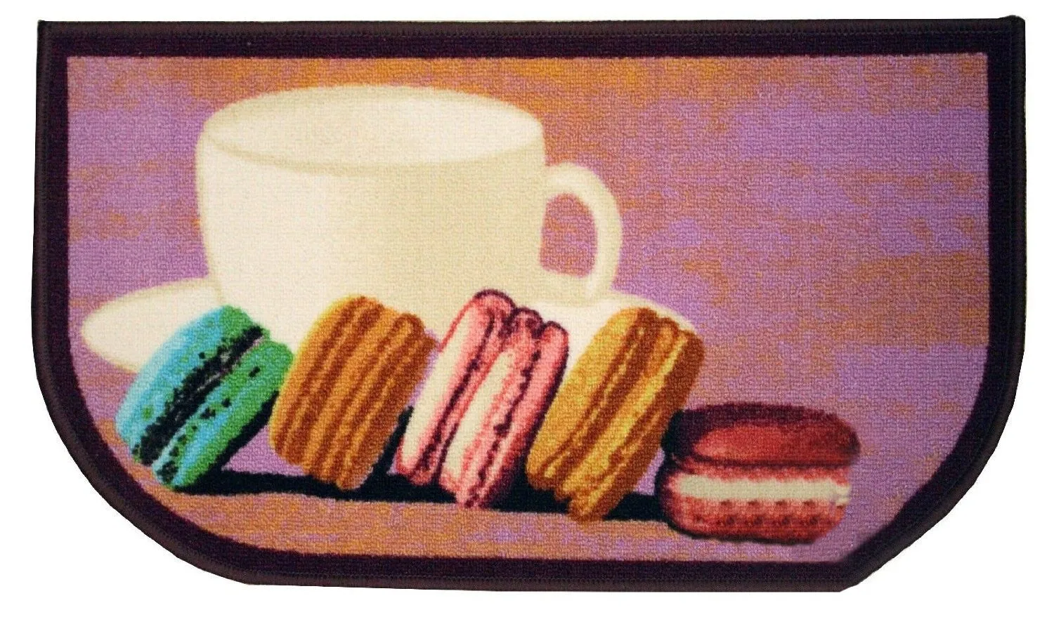 Macaron Kitchen Rug, Macaroon Accent Decor Kitchen Mat Non-skid Area Rug