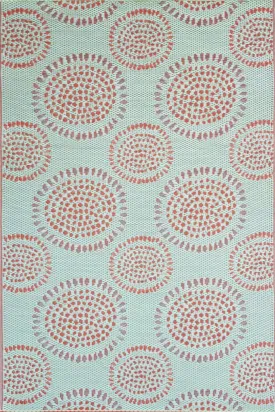 Mad Mat Molly - Salmon Ginko Indoor/Outdoor Rug